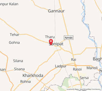 Map of Garhi Brahmanan, Haryana