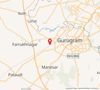 Map of Garhi Harsaru, Haryana