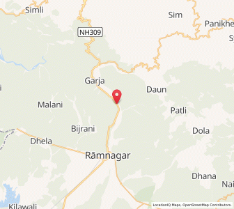 Map of Garjia, Uttarakhand