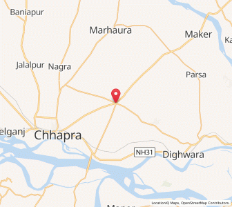 Map of Garkha, Bihar
