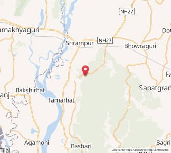 Map of Garopara, Assam