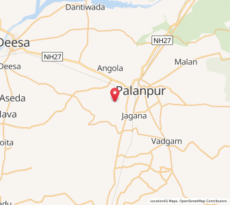 Map of Gathaman, Gujarat
