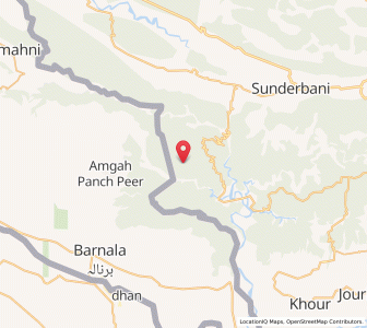 Map of Gauhra, Kashmir