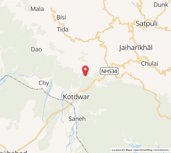 Map of Gaujita, Uttarakhand