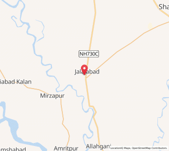 Map of Gaunara, Uttar Pradesh