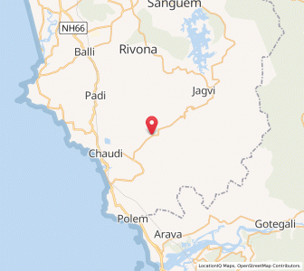 Map of Gaundongrem, Goa
