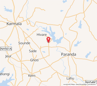 Map of Gaundre, Maharashtra