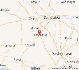 Map of Gaupur, Bihar