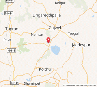 Map of Gauraram, Andhra Pradesh