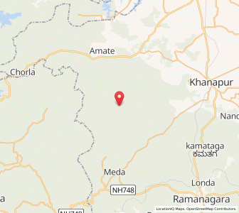 Map of Gawali, Karnataka