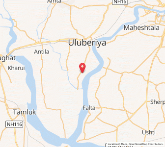Map of Gazipur, West Bengal