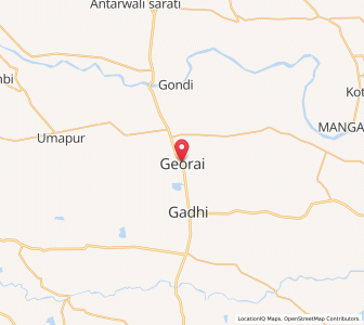 Map of Gevrai, Maharashtra