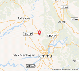 Map of Ghaink Palhwal, Kashmir