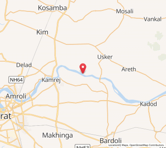 Map of Ghalha, Gujarat