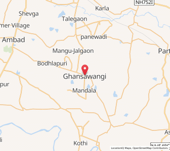 Map of Ghan Sawangi, Maharashtra