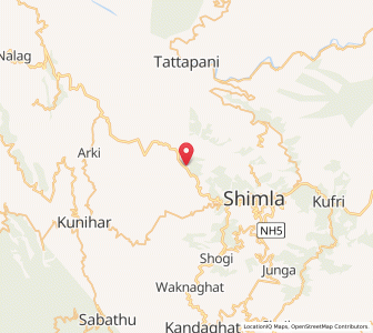 Map of Ghanaharet, Himachal Pradesh