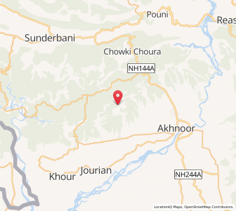 Map of Ghanial, Kashmir