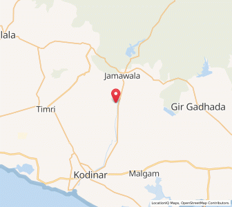 Map of Ghantwar, Daman and Diu