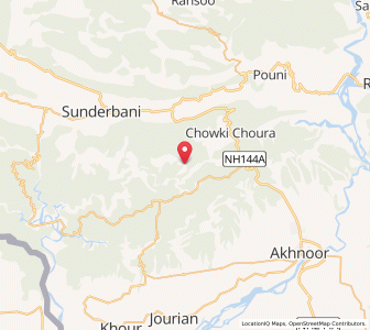 Map of Ghar, Kashmir
