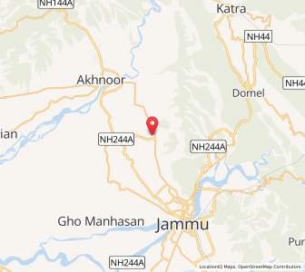 Map of Gharorwan, Kashmir