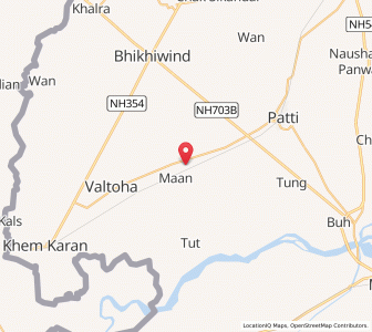 Map of Gharyala, Punjab
