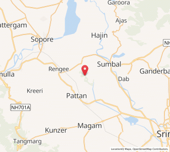 Map of Ghat Gopal, Kashmir