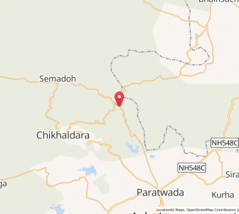 Map of Ghatang, Maharashtra