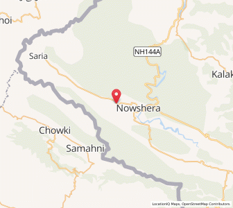 Map of Ghauki, Kashmir