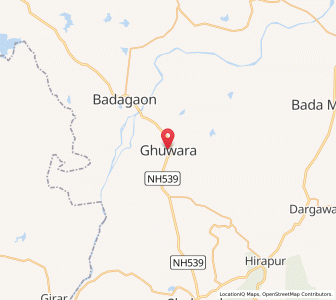 Map of Ghaura, Madhya Pradesh
