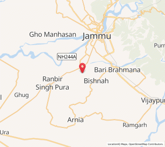 Map of Ghazia, Kashmir