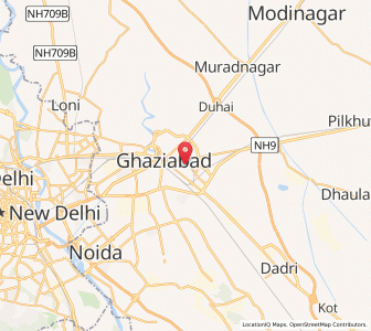 Map of Ghaziabad, Uttar Pradesh