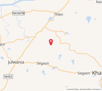 Map of Ghegava, Madhya Pradesh