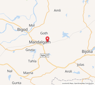 Map of Ghenoli, Rajasthan