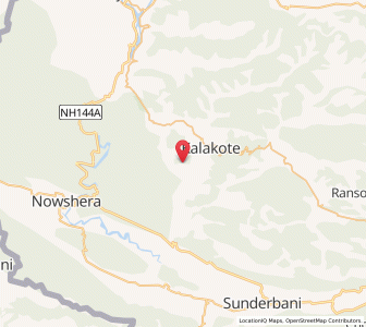 Map of Gher, Kashmir
