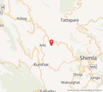 Map of Ghiano, Himachal Pradesh