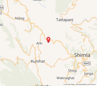 Map of Ghiantu, Himachal Pradesh