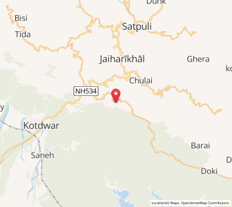 Map of Ghildialgaon, Uttarakhand