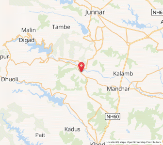 Map of Ghod, Maharashtra