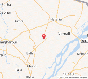 Map of Ghogardiha, Bihar
