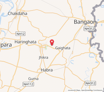 Map of Ghonja, West Bengal