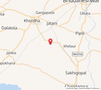 Map of Ghorarhia, Odisha