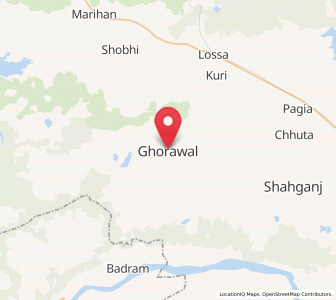 Map of Ghorawal, Uttar Pradesh