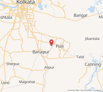 Map of Ghoshpur, West Bengal