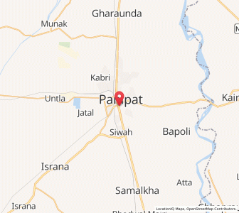 Map of Ghous Ali Sahib, Haryana