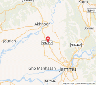 Map of Ghranghel, Kashmir