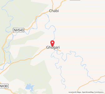 Map of Ghugri, Madhya Pradesh
