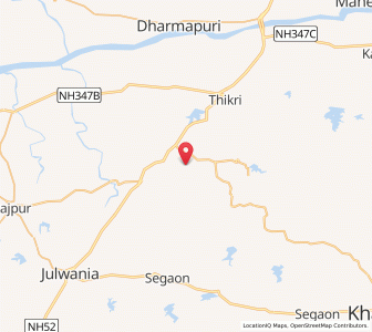 Map of Ghulania, Madhya Pradesh