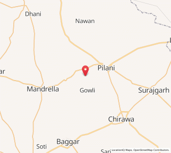 Map of Ghumansar, Rajasthan