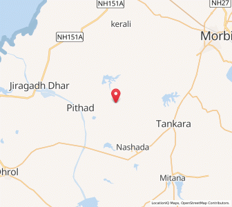 Map of Ghunada, Gujarat