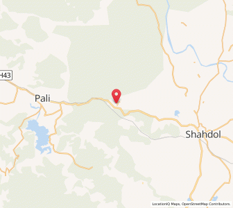 Map of Ghunghuti, Madhya Pradesh